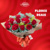 Buquê de 12 Rosas Vermelhas – Toque de Paixão